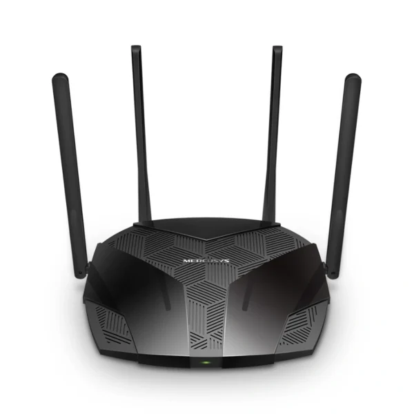 Ruteador Inalámbrico MERCUSYS MR70X / Hasta 1800 Mbps / 2.4 Ghz-5 GHz / 4X RJ-45 / 4 Antenas Externas Ajustables / Color Negro - Image 1