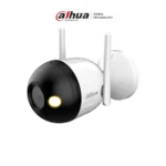 Cámara De Vigilancia DAHUA DH-F2C-LED / 2Mp / 1920X1080 Pixeles / IR 30Mts / Micrófono / Full Color / Para Exterior / IP 67 / SD Máximo 512 GB / Blanco