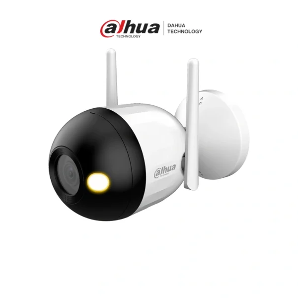 Cámara De Vigilancia DAHUA DH-F2C-LED / 2Mp / 1920X1080 Pixeles / IR 30Mts / Micrófono / Full Color / Para Exterior / IP 67 / SD Máximo 512 GB / Blanco - Image 1
