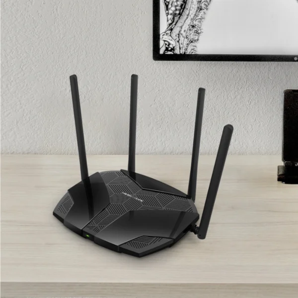 Ruteador Inalámbrico MERCUSYS MR70X / Hasta 1800 Mbps / 2.4 Ghz-5 GHz / 4X RJ-45 / 4 Antenas Externas Ajustables / Color Negro - Image 5