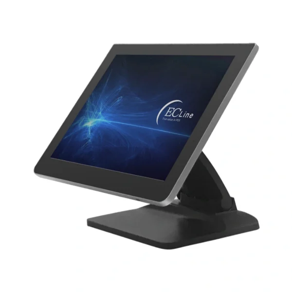 Monitor EC LINE EC-TS-1238 / 12” / 1024 X 768 / 60Hz / Táctil / HDMI, USB, VGA, DC IN / Con Base / Negro - Image 1