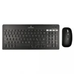 Kit De Teclado Y Mouse PERFECT CHOICE ZEBRARY / Membrana / Inalámbrico / Receptor USB, Bluetooth / 1600DPI Ajustables / 4 Botones / Español / Negro