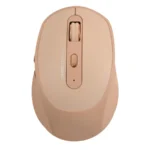 Mouse PERFECT CHOICE CLIX / Inalámbrico / Ergonómico / USB / USB-C / Recargable / 1600 DPI / 6 Botones / Sensor Óptico / Crema