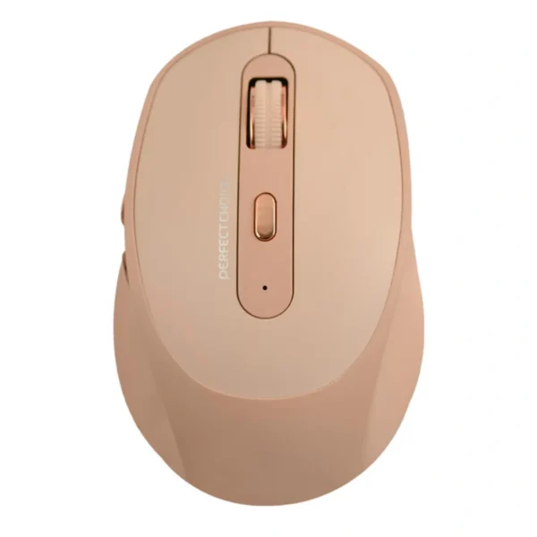 Mouse PERFECT CHOICE CLIX / Inalámbrico / Ergonómico / USB / USB-C / Recargable / 1600 DPI / 6 Botones / Sensor Óptico / Crema - Image 1