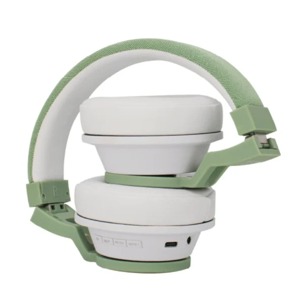 Diadema BACKDROP BDH-1V / Inalámbricos / Manos libres / Bluetooth 5.3 / Conexión USB-C, 3.5 MM / Over-Ear / Plegables / Verde - Image 2