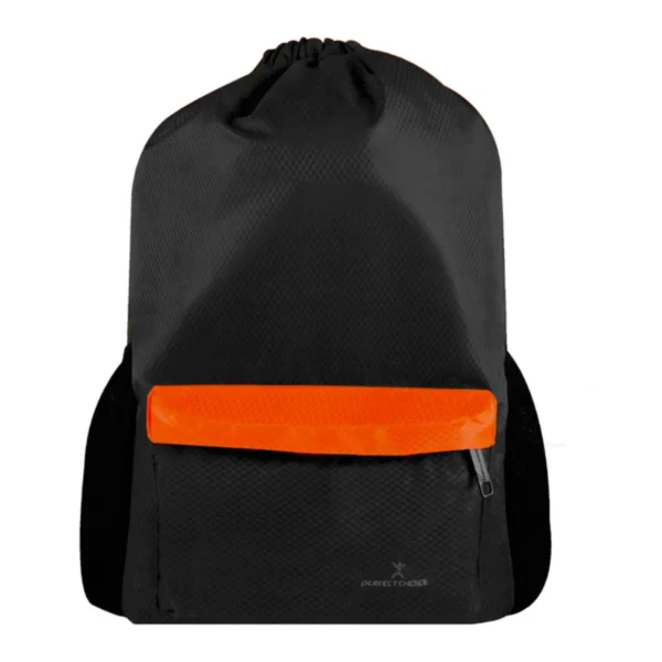 Mochila PERFECT CHOICE SPORTIVA / Multiusos Deportiva / Poliéster / Correas Acolchadas / Compartimiento Para Ropa Mojada / Ideal Para Gimnasio/Natación / Negro - Image 1