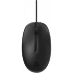 Mouse HP 125 WIRED / Alámbrico / Ergonómico / USB / 1200 DPI / Ambidiestro / Sensor Óptico / 3 Botones / Color Negro