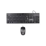 Kit De Teclado Y Mouse TECHZONE TZACCBA01 / Membrana / Alámbrico / USB / Cable 1.31m / 1000DPI / 3 Botones / Español / Negro