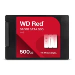 Unidad De Estado Solido SSD WESTERN DIGITAL RED SA500 NAS / 500GB / 2.5" / SATA 3.0 / 6 GB/s / Lectura 560 MB/s, Escritura 530 MB/s / Para NAS / Negro Con Rojo