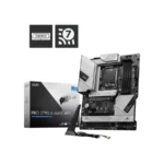 Tarjeta Madre MSI PRO Z790-A MAX WIFI / ATX / LGA1700 / 256GB X4 DDR5 7800Mhz, XMP / X6 SATA / X4 M.2 PCIe 4.0 x4 / X1 HDMI, X1 DisplayPort, X4 USB-A 3.2, X1 USB-2.0, X1 USB-C, X1 RJ45, X5 3.5MM / Wi-Fi 7 / Flash BIOS / Blanco