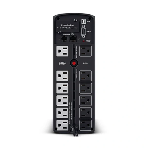 No Break CYBERPOWER CP1500PFCLDA / 1500VA / 1000W / 12 Contactos* / Hasta 100 Min De Respaldo Según Carga* / Pantalla LCD / Negro - Image 3