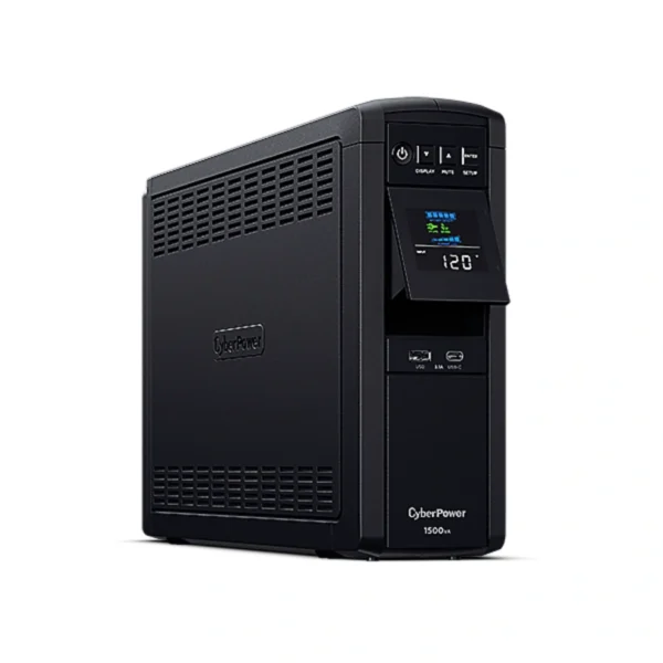No Break CYBERPOWER CP1500PFCLDA / 1500VA / 1000W / 12 Contactos* / Hasta 100 Min De Respaldo Según Carga* / Pantalla LCD / Negro - Image 4