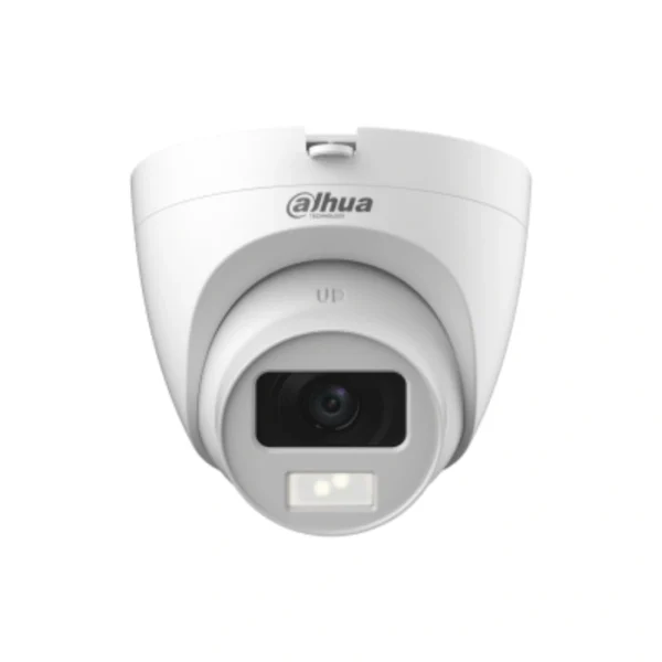 Cámara De Vigilancia IP DAHUA Domo, 5MP, Micrófono Integrado, Con Lente De 3.6 mm, Ir De Luz 20Mts, Iluminación Dual, Soporta CVI - CVBS - AHD - TVI, Para Uso Exterior IP67, Blanco - Full Color - Image 2