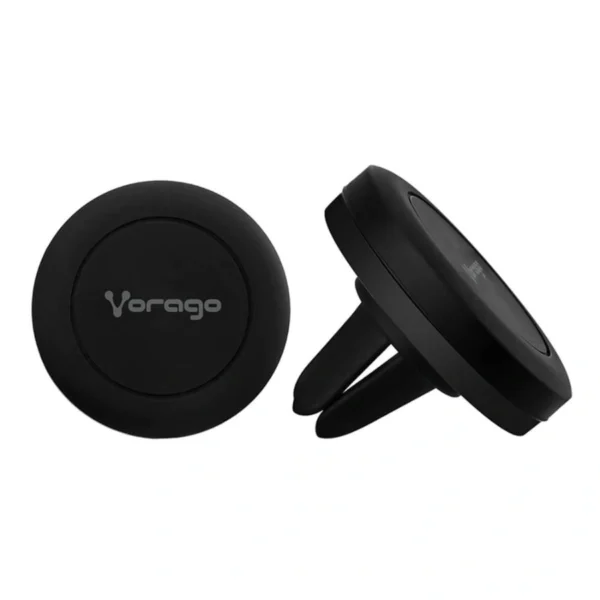 Kit De Movilidad VORAGO MK-300 / Cargador Para Auto / Cargador De AC / Cable Hibrido 2 En 1 / Trenzado / 1 M Largo / Soporte Magnético Para Celular / X2 Placa Metálica Para Celular / Negro - Image 2