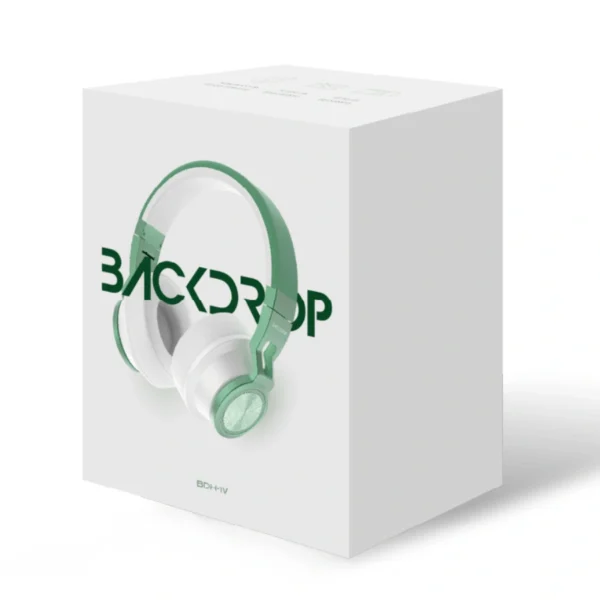 Diadema BACKDROP BDH-1V / Inalámbricos / Manos libres / Bluetooth 5.3 / Conexión USB-C, 3.5 MM / Over-Ear / Plegables / Verde - Image 3