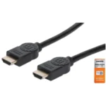 Cable HDMI MANHATTAN 355346 / De Alta Velocidad / 4K A 60Hz / Macho A Macho / Blindado / 1.8M / Color Negro