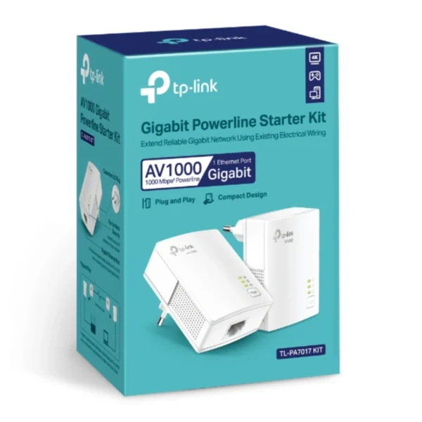 Repetidor De Wifi TP-LINK TL-PA7017 KIT, Puerto RJ45, Velocidad de Hasta 1000 MB/s, Extensor, Punto De Acceso, KIT 2 Piezas, Blanco - Image 5