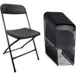 Paquete de 10 Sillas MODAMOB VC001-10 / Paquete De 10 Sillas / 47X45X82 CM / Tubo 19 MM / Metálica / 120kg / Negro
