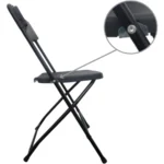 Paquete de 10 Sillas MODAMOB VC001-10 / Paquete De 10 Sillas / 47X45X82 CM / Tubo 19 MM / Metálica / 120kg / Negro - Image 2