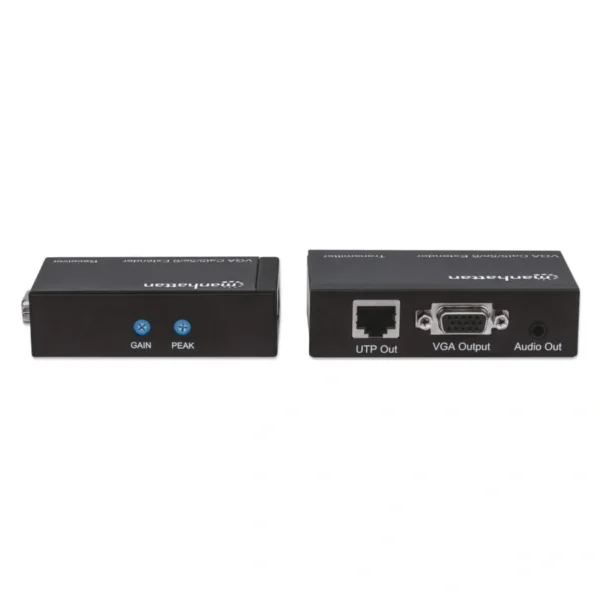 Extensor De Video MANHATTAN 177344 / VGA-VGA / 1080p / Audio / CAT5/CAT5e/CAT6 / Hasta 300 Metros / Negro - Image 6