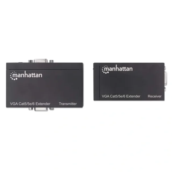 Extensor De Video MANHATTAN 177344 / VGA-VGA / 1080p / Audio / CAT5/CAT5e/CAT6 / Hasta 300 Metros / Negro - Image 7