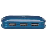 Hub USB MANHATTAN 161039 / 7 Puertos USB-A / Múltiples Transacciones / Cable USB-A 21 Cm / Color Azul - Image 2