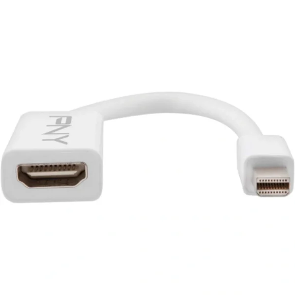 Cable Convertidor PNY / HDMI A Mini DisplayPort / Portátil / Macho-Hembra / Blanco - Image 1