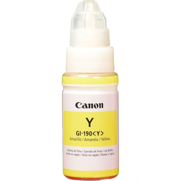 Botella De Tinta CANON 0670C001AA / Amarillo / Rendimiento 6000 Paginas / 70 ML / Original - Image 1