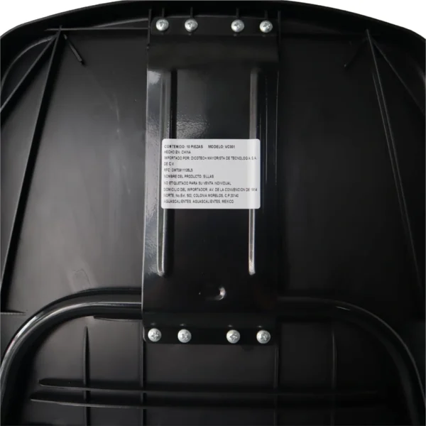 Paquete de 10 Sillas MODAMOB VC001-10 / Paquete De 10 Sillas / 47X45X82 CM / Tubo 19 MM / Metálica / 120kg / Negro - Image 6