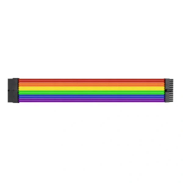 Cable De Corriente Para Fuente De Poder THERMALTAKE TMOD AC-049-CNONAN-A1 / 30 CM / ATX 24-Pin, X2 PCI-E 8-Pin, X2 EPS 4-Pin, PCI-E 6-Pin / Macho / Arco-Iris - Image 2