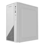 Gabinete ACTECK Kioto GC220F / Mini Torre / Micro-ATX / Fuente De Poder Incluida 500W / Ventana Lateral De Metal / 2X USB 2.0, 3.5Mm / Blanco
