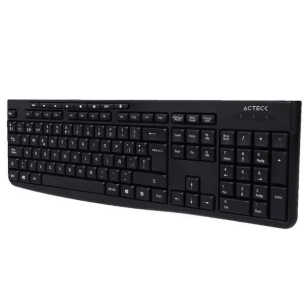 Kit De Teclado Y Mouse ACTECK Creator Prime MK455 / Membrana / Alámbrico / USB / Cable 1.5m / 1600DPI Ajustables / 3 Botones / Español / Negro - Image 3
