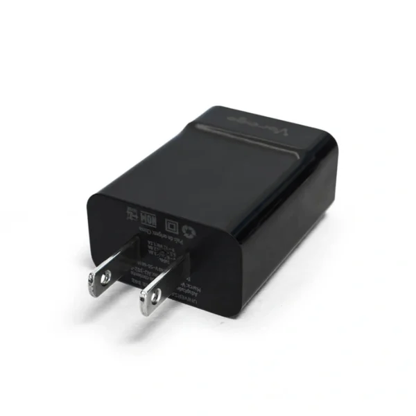 Cargador De Pared VORAGO AU-302 / 1x USB / 50-60 Hz / Negro - Image 1