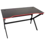 Escritorio Gaming MODAMOB OMEGA / A Prueba de Agua / Hoyos Para Cables / 120X61X72 CM / Negro/Rojo - Image 2