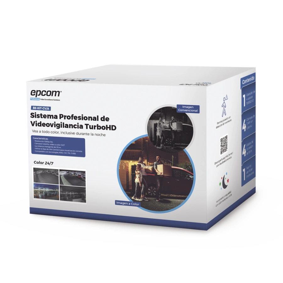 KIT De Vigilancia SYSCOM B8-KIT-CV/A / 2MP / IR 20 Mts / 1920X1080P DVR ...