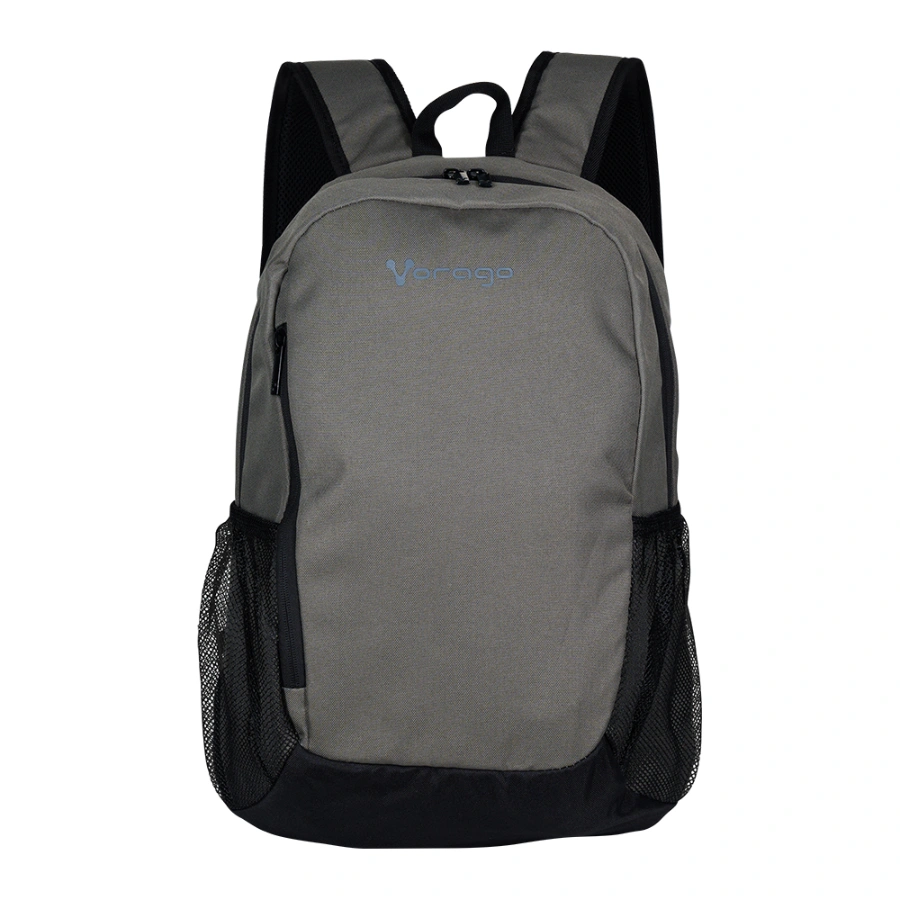 BP-150-GR-01 Mochila VORAGO BP-150 / 15.6" / Para Laptop, Viajes, Escuela / Correas Acolchadas / Poliéster / Gris - Image 1