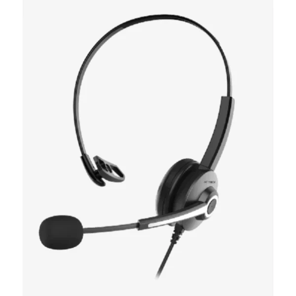 Diadema ACTECK CENTRIC PRO HP620 / Micrófono / Alámbrico / Llamadas / USB-A / Cable 2 M / Over-Ear / Negro - Image 1