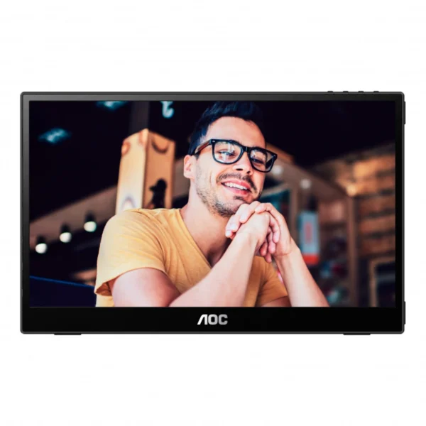 Monitor Portátil AOC 16T3E / 15.6" / 1920 X 1080 FHD / 60Hz / 4ms / USB-C, 3.5mm / Táctil / Bocinas / Panel IPS / Negro - Image 5