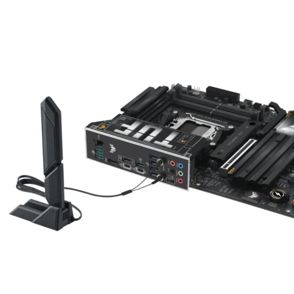 Tarjeta Madre ASUS TUF GAMING X870-PLUS WIFI / ATX / AM5 / 192GB X4 DDR5 8000Mhz / X2 SATA / X2 M.2 PCIe 5.0 x4, X2 M.2 PCIe 4.0 x4 / X1 HDMI, X7 USB-A 2.0, X2 USB-C, X1 RJ45, X5 3.5MM / Bios Flashback / Wi-Fi 7 / Asus Aura Edge Lighting / Negro - Image 7