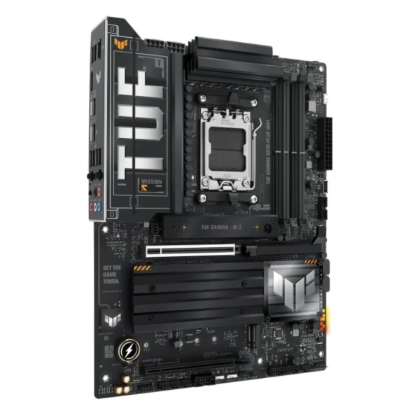 Tarjeta Madre ASUS TUF GAMING X870-PLUS WIFI / ATX / AM5 / 192GB X4 DDR5 8000Mhz / X2 SATA / X2 M.2 PCIe 5.0 x4, X2 M.2 PCIe 4.0 x4 / X1 HDMI, X7 USB-A 2.0, X2 USB-C, X1 RJ45, X5 3.5MM / Bios Flashback / Wi-Fi 7 / Asus Aura Edge Lighting / Negro - Image 5