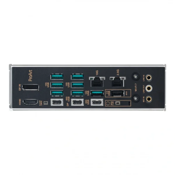Tarjeta Madre ASUS PROART X870E-CREATOR WIFI / ATX / AM5 / 192GB X4 DDR5 8000Mhz / X4 SATA / X2 M.2 PCIe 5.0 x4, X2 M.2 PCIe 4.0 x4 / X1 HDMI, X1 DisplayPort, X7 USB-A 2.0, X3 USB-C, X2 RJ45, X3 3.5MM / Bios Flashback / Wi-Fi 7 / Negro - Image 7