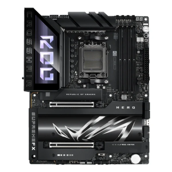 Tarjeta Madre ASUS ROG CROSSHAIR X870E HERO / AM5 / 192GB X4 DDR5 8000Mhz AMD EXPO / Sata / HDMI, Ethernet, VGA, DP / X2 USB4, X6 USB Tipo A, X2 USB-C / M.2 PCIe 5.0 / ATX - Image 1