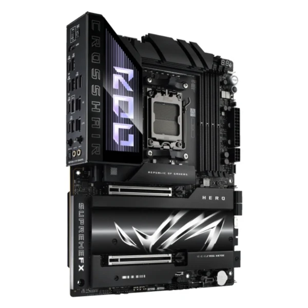 Tarjeta Madre ASUS ROG CROSSHAIR X870E HERO / AM5 / 192GB X4 DDR5 8000Mhz AMD EXPO / Sata / HDMI, Ethernet, VGA, DP / X2 USB4, X6 USB Tipo A, X2 USB-C / M.2 PCIe 5.0 / ATX - Image 5