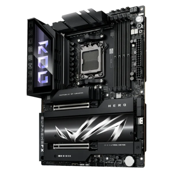 Tarjeta Madre ASUS ROG CROSSHAIR X870E HERO / AM5 / 192GB X4 DDR5 8000Mhz AMD EXPO / Sata / HDMI, Ethernet, VGA, DP / X2 USB4, X6 USB Tipo A, X2 USB-C / M.2 PCIe 5.0 / ATX - Image 2