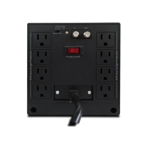 Regulador De Voltaje CDP R-AVR 3008 / 3000VA / 2400W / 9 Contactos* / Entrada 120V / Indicadores LED / Color Negro - Image 2