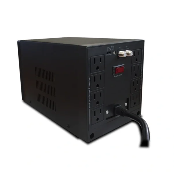 Regulador De Voltaje CDP R-AVR 3008 / 3000VA / 2400W / 9 Contactos* / Entrada 120V / Indicadores LED / Color Negro - Image 3