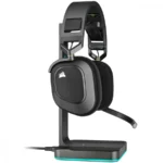 Diadema CORSAIR HS80 RGB / Inalámbrico / 20Hz-40kHz / PC, MAC, Playstation / Receptor Inalámbrico USB / Hasta 20 Horas / Carbón - Image 3