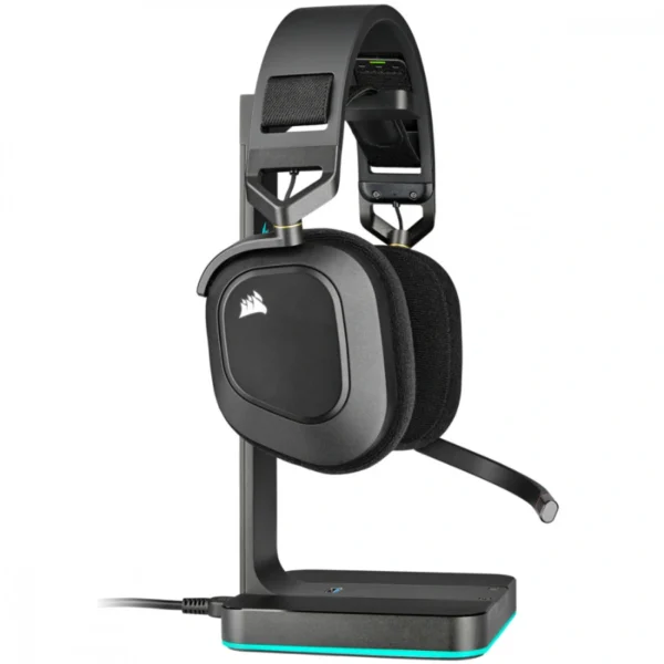 Diadema CORSAIR HS80 RGB / Inalámbrico / 20Hz-40kHz / PC, MAC, Playstation / Receptor Inalámbrico USB / Hasta 20 Horas / Carbón - Image 3