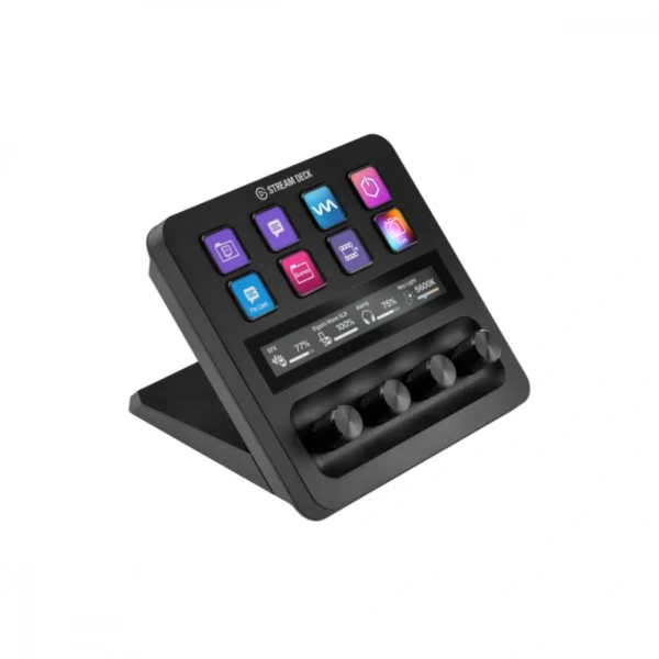 Teclado Para Streaming ELGATO STREAM DECK+ / USB-A 2.0/USB-C / 8 Teclas LCD Configurables + 4 Codificadores 360° Pulsables + Panel LCD Táctil 106X12MM / Altura Ajustable / Negro - Image 2