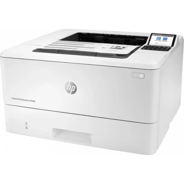 Impresora Láser HP LaserJet Enterprise M406DN / 40PPM Negro / Laser / USB, WIFI, Ethernet / 1200 x 1200 DPI / Hogar, Oficina / Color Blanco - Image 1